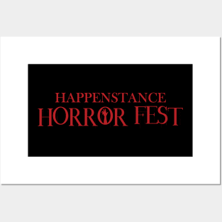 Happenstance Horror Fest Red Logo Posters and Art